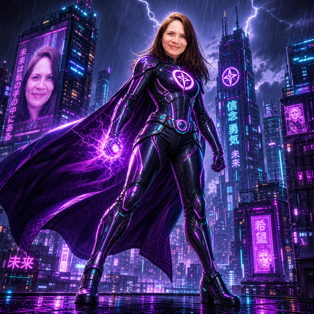 Héroe cyberpunk